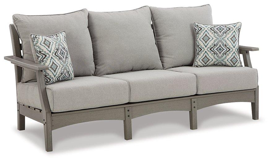 Visola Outdoor Sofa and Loveseat Set - Bargain Furniture (Detroit, MI)
