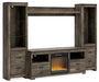 Trinell 4-Piece Entertainment Center with Electric Fireplace - Bargain Furniture (Detroit, MI)
