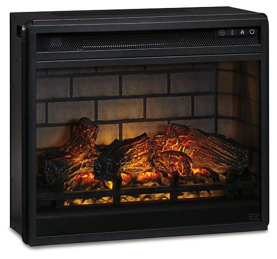 Wildenauer 76" TV Stand with Electric Fireplace - Bargain Furniture (Detroit, MI)