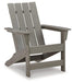 Visola Outdoor Adirondack Chair and End Table - Bargain Furniture (Detroit, MI)