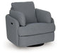 Alainmont Next-Gen Nuvella Swivel Power Recliner - Bargain Furniture (Detroit, MI)
