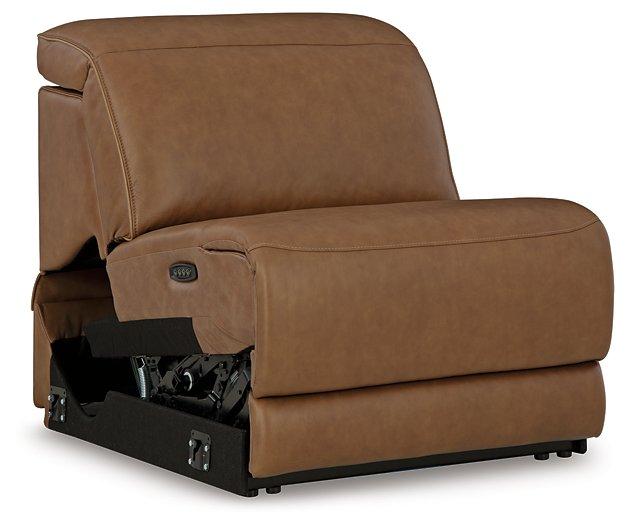 Magic Man Power Reclining Sectional with Console - Bargain Furniture (Detroit, MI)