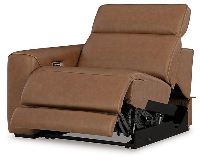 Magic Man Power Reclining Sectional with Console - Bargain Furniture (Detroit, MI)