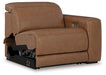 Magic Man Power Reclining Sectional Loveseat with Console - Bargain Furniture (Detroit, MI)