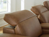 Magic Man Power Reclining Sectional Loveseat with Console - Bargain Furniture (Detroit, MI)