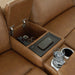 Magic Man Power Reclining Sectional Loveseat with Console - Bargain Furniture (Detroit, MI)