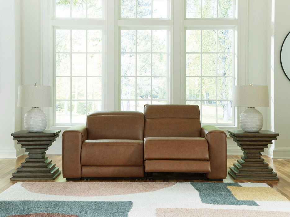 Magic Man Power Reclining Sectional Loveseat - Bargain Furniture (Detroit, MI)