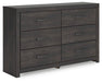 Hollivern Dresser and Mirror - Bargain Furniture (Detroit, MI)
