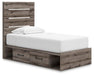 Graystorm Bed with Storage - Bargain Furniture (Detroit, MI)