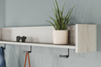 Socalle Wall Mounted Coat Rack with Shelf - Bargain Furniture (Detroit, MI)