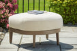 Serene Bay Outdoor Ottoman with Cushion - Bargain Furniture (Detroit, MI)