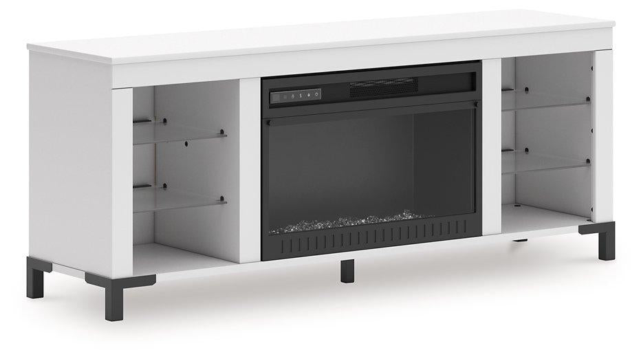 Brollevi 60" TV Stand with Electric Fireplace - Bargain Furniture (Detroit, MI)