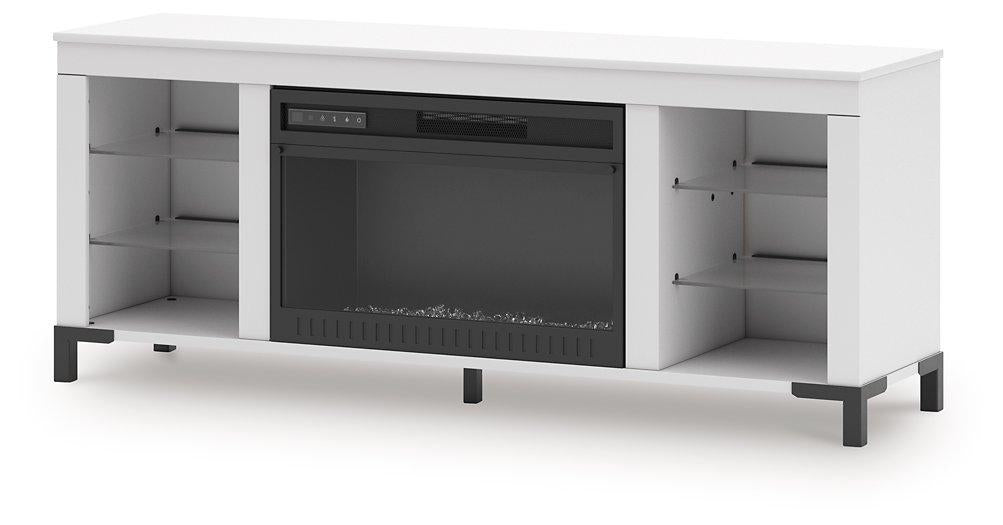 Brollevi 60" TV Stand with Electric Fireplace - Bargain Furniture (Detroit, MI)