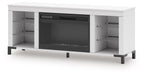 Brollevi 60" TV Stand with Electric Fireplace - Bargain Furniture (Detroit, MI)