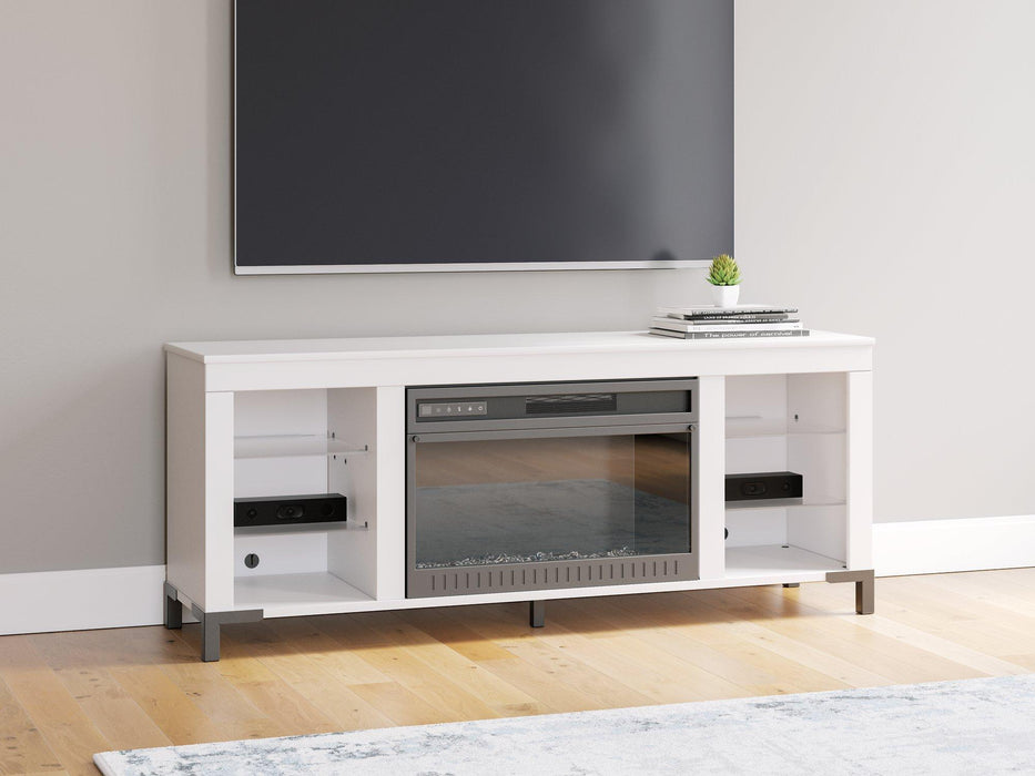 Brollevi 60" TV Stand with Electric Fireplace - Bargain Furniture (Detroit, MI)