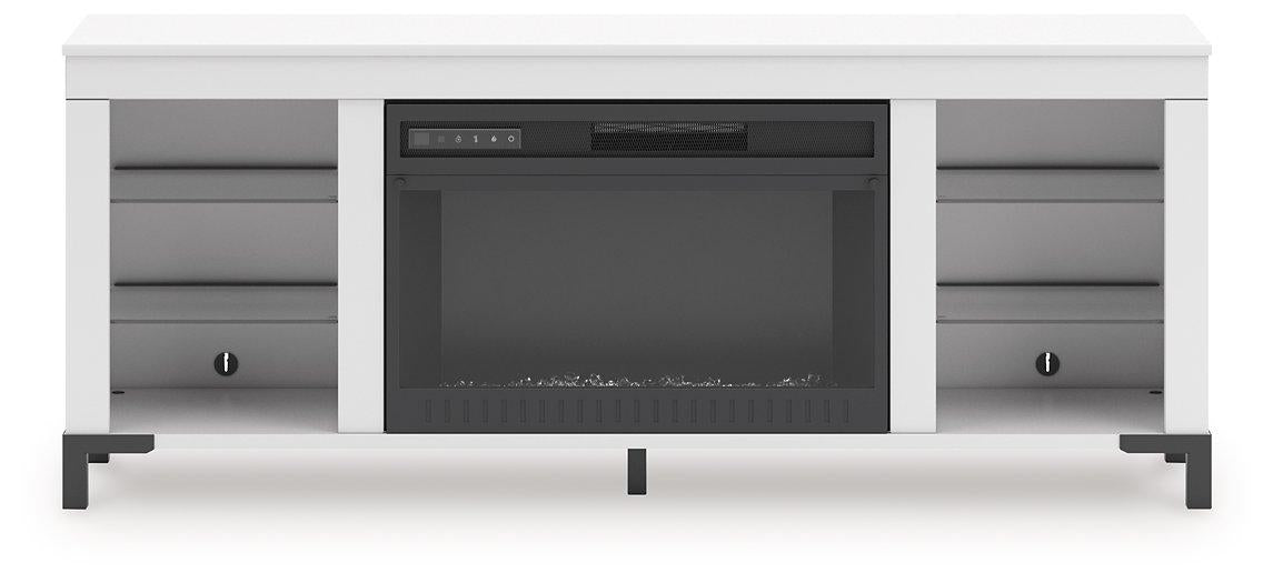 Brollevi 60" TV Stand with Electric Fireplace - Bargain Furniture (Detroit, MI)