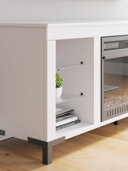 Brollevi 60" TV Stand with Electric Fireplace - Bargain Furniture (Detroit, MI)