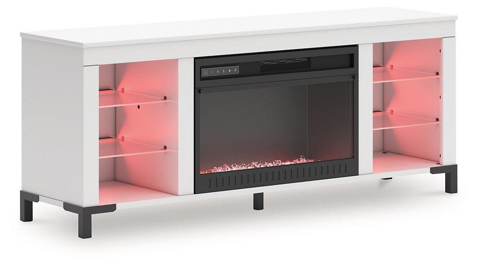 Brollevi 60" TV Stand with Electric Fireplace - Bargain Furniture (Detroit, MI)