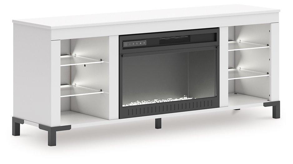 Brollevi 60" TV Stand with Electric Fireplace - Bargain Furniture (Detroit, MI)