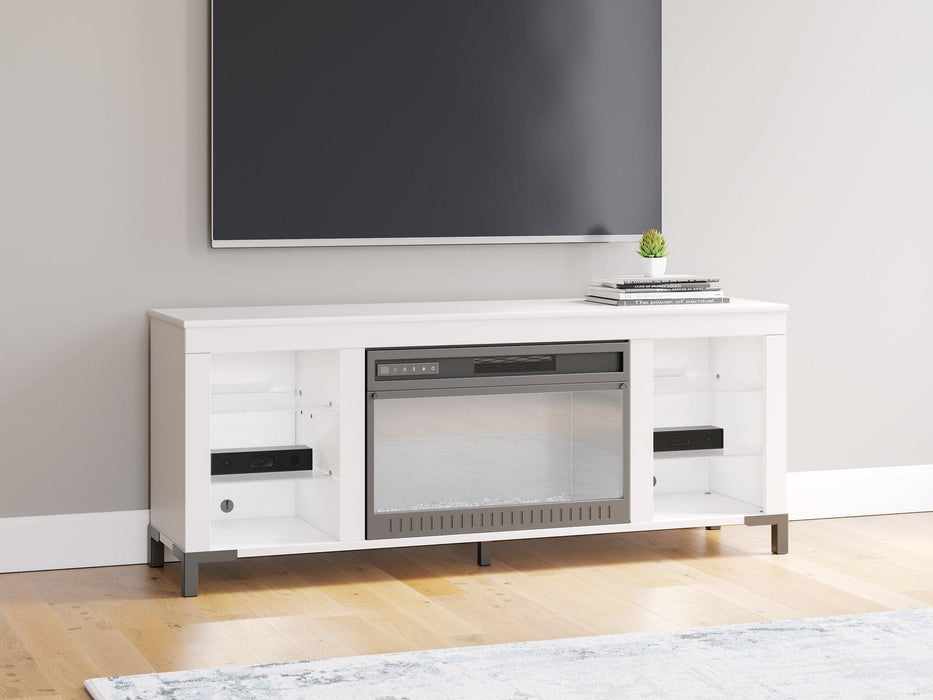 Brollevi 60" TV Stand with Electric Fireplace - Bargain Furniture (Detroit, MI)