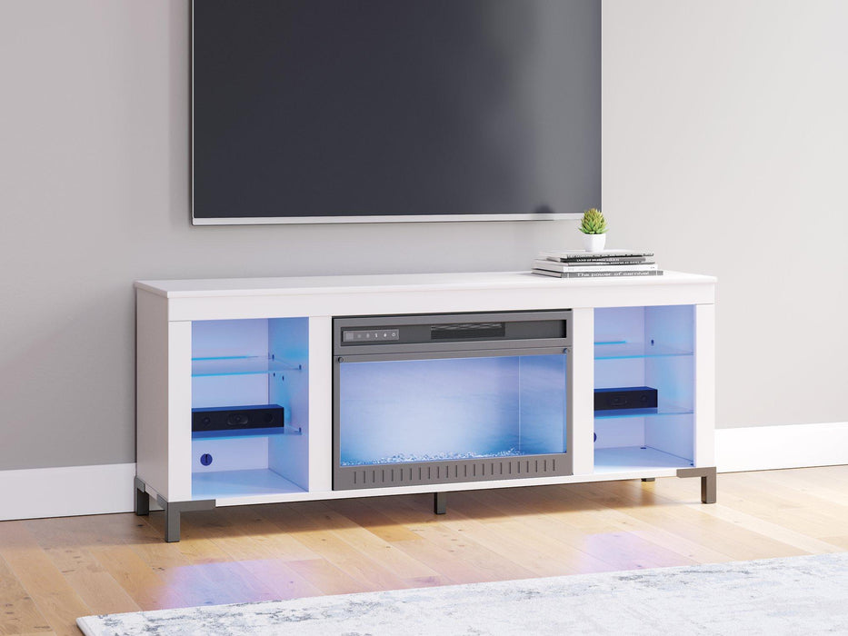 Brollevi 60" TV Stand with Electric Fireplace - Bargain Furniture (Detroit, MI)