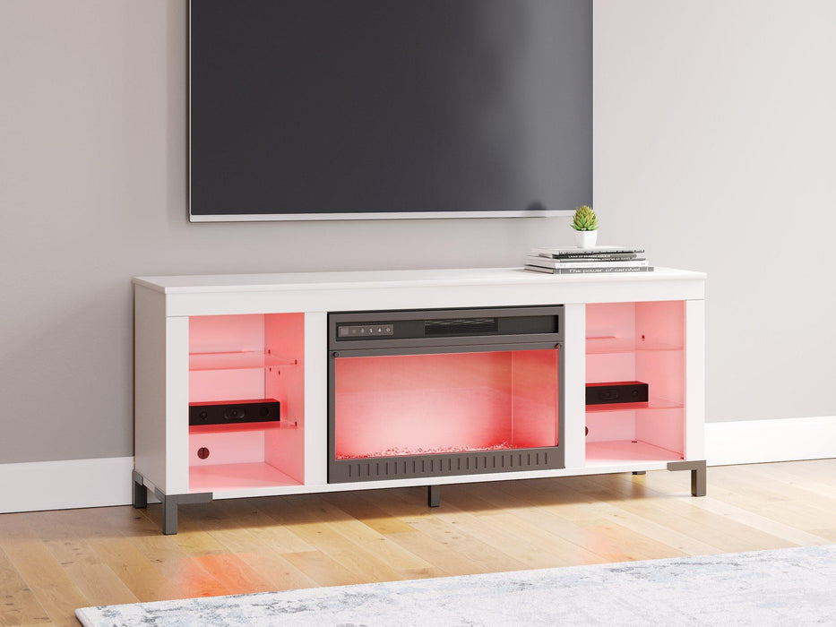 Brollevi 60" TV Stand with Electric Fireplace - Bargain Furniture (Detroit, MI)