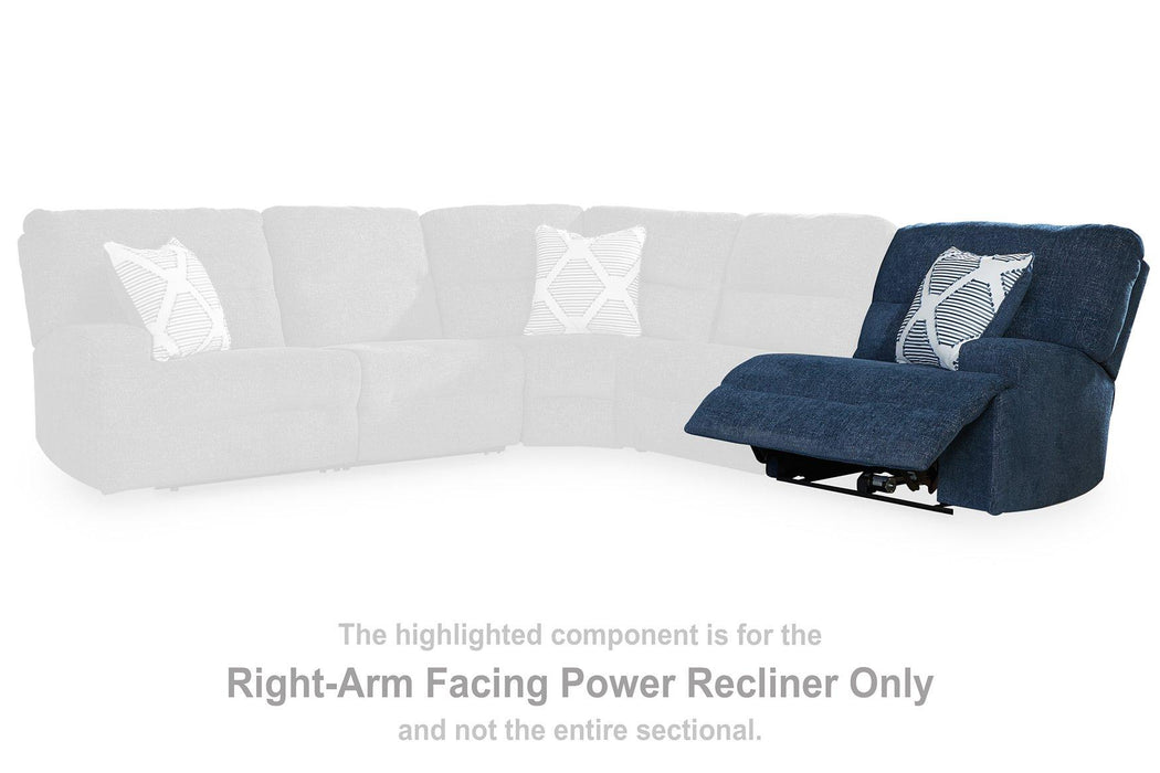 Acklen Place Power Reclining Sectional with Chaise - Bargain Furniture (Detroit, MI)