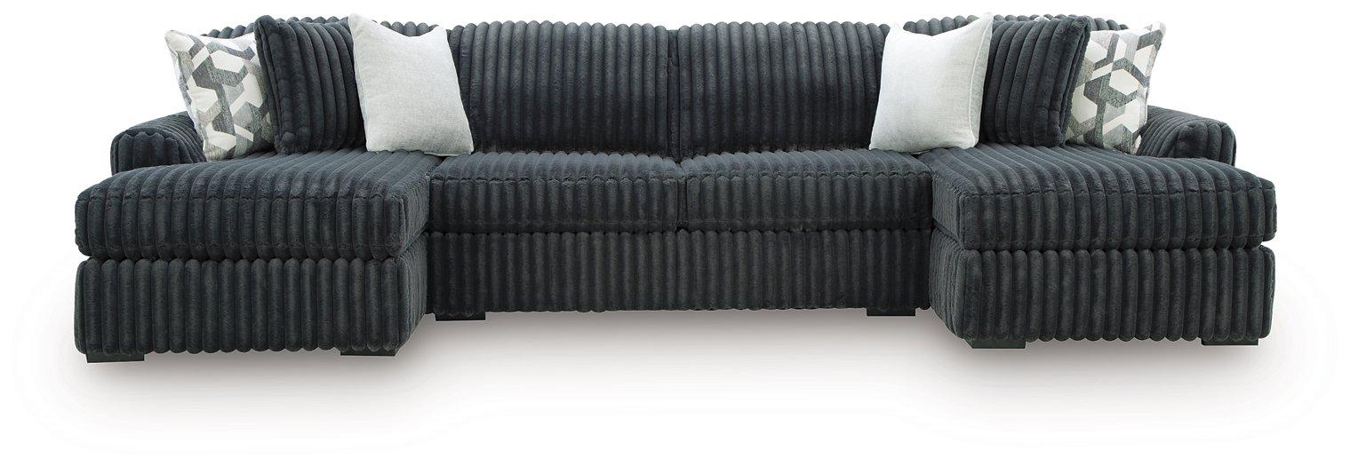 Midnight-Madness Sectional with Chaise - Bargain Furniture (Detroit, MI)