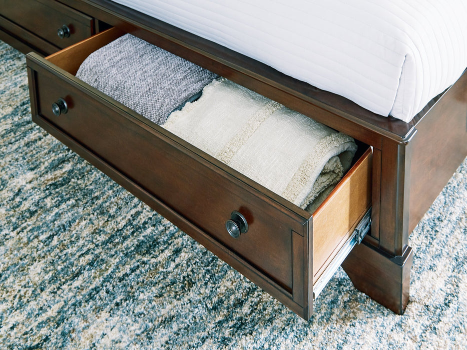 Trellington Sleigh Storage Bed - Bargain Furniture (Detroit, MI)