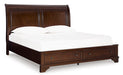 Trellington Sleigh Storage Bed - Bargain Furniture (Detroit, MI)