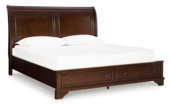 Trellington Sleigh Storage Bed - Bargain Furniture (Detroit, MI)
