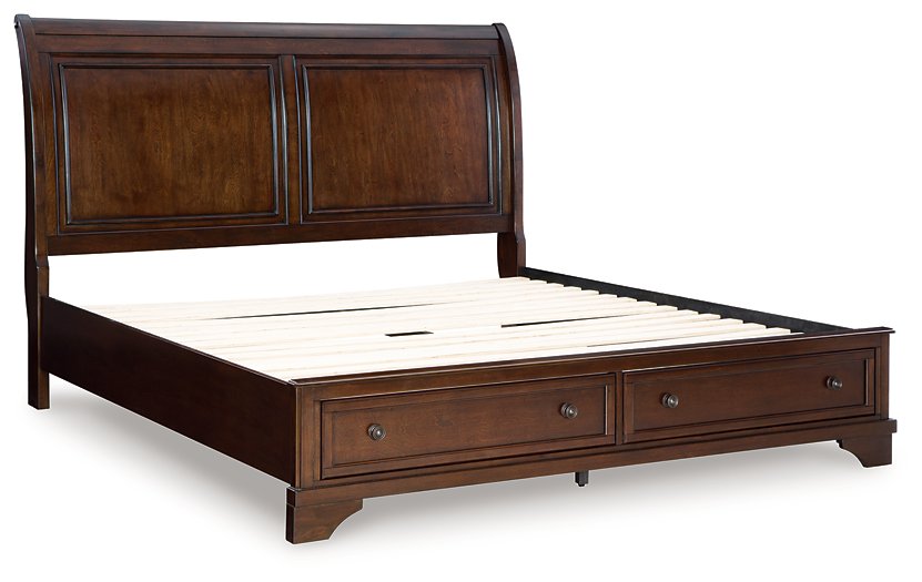 Trellington Sleigh Storage Bed - Bargain Furniture (Detroit, MI)
