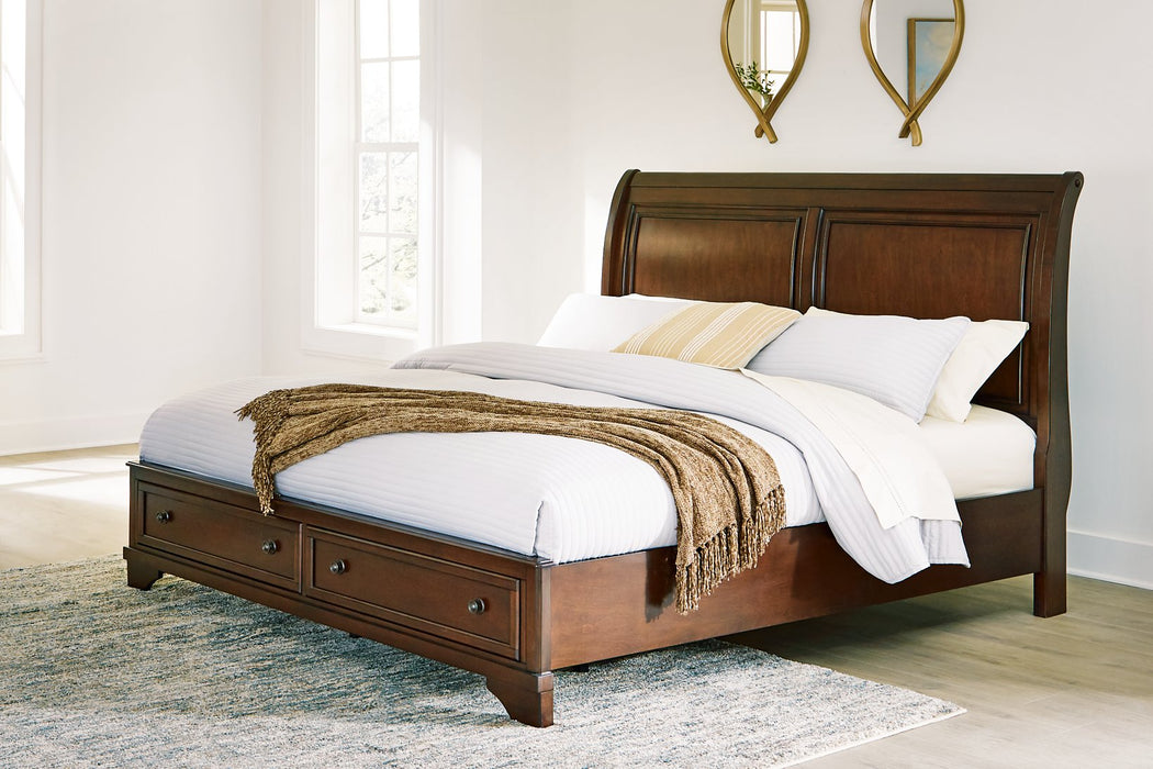 Trellington Sleigh Storage Bed - Bargain Furniture (Detroit, MI)