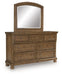Feddinger Dresser and Mirror - Bargain Furniture (Detroit, MI)