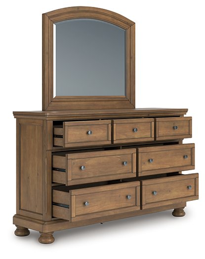 Feddinger Dresser and Mirror - Bargain Furniture (Detroit, MI)