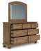 Feddinger Dresser and Mirror - Bargain Furniture (Detroit, MI)