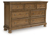 Feddinger Dresser and Mirror - Bargain Furniture (Detroit, MI)