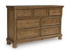 Feddinger Dresser and Mirror - Bargain Furniture (Detroit, MI)