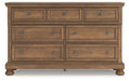 Feddinger Dresser and Mirror - Bargain Furniture (Detroit, MI)