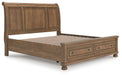Feddinger Panel Storage Bed - Bargain Furniture (Detroit, MI)