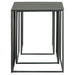 Imez 3-piece Rectangular Metal Nesting Table Grey - Bargain Furniture (Detroit, MI)