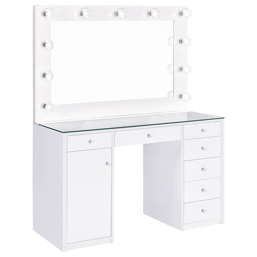 Acena Vanity Table and Mirror - Bargain Furniture (Detroit, MI)