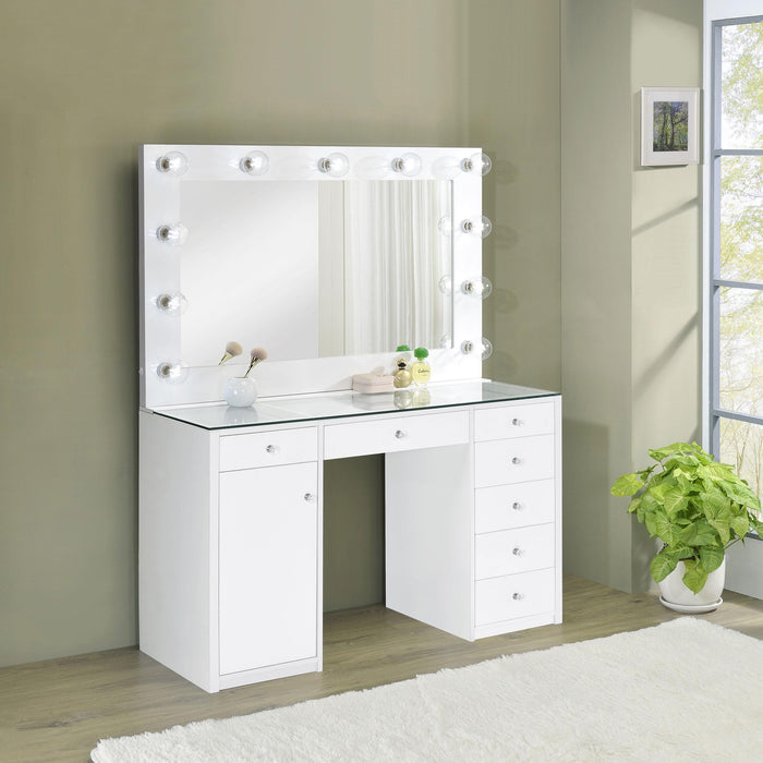 Acena Vanity Table and Mirror - Bargain Furniture (Detroit, MI)