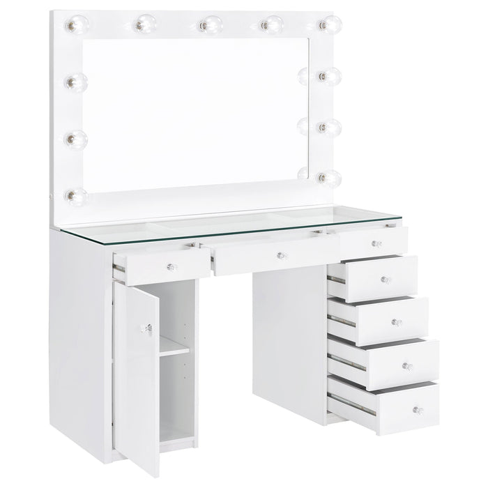 Acena Vanity Table and Mirror - Bargain Furniture (Detroit, MI)