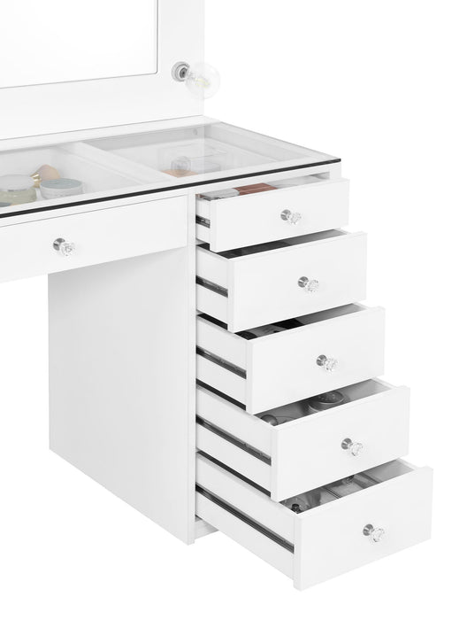 Acena Vanity Table and Mirror - Bargain Furniture (Detroit, MI)