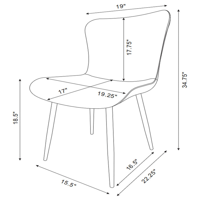 Horizon Side Chairs - Bargain Furniture (Detroit, MI)