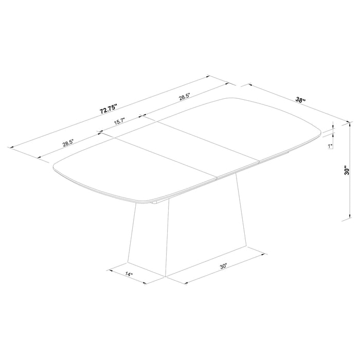 Potero Dining Tables - Bargain Furniture (Detroit, MI)