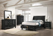 Sandy Beach Storage 4-Piece Eastern King Bedroom Set with Sleigh Headboard - Bargain Furniture (Detroit, MI)