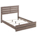 Brantford Eastern King & Queen Panel Bed Barrel Oak - Bargain Furniture (Detroit, MI)