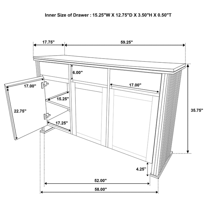 Adina Sideboards - Bargain Furniture (Detroit, MI)